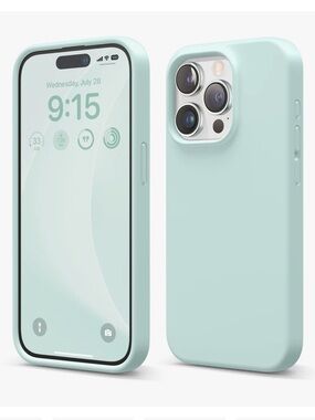 NEW Elago Premium Silicone Case for iPhone 15 Pro - Mint